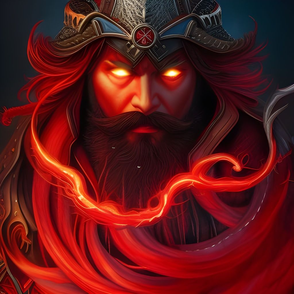 Hyper-Detailed Wizard Illustration with Lightning