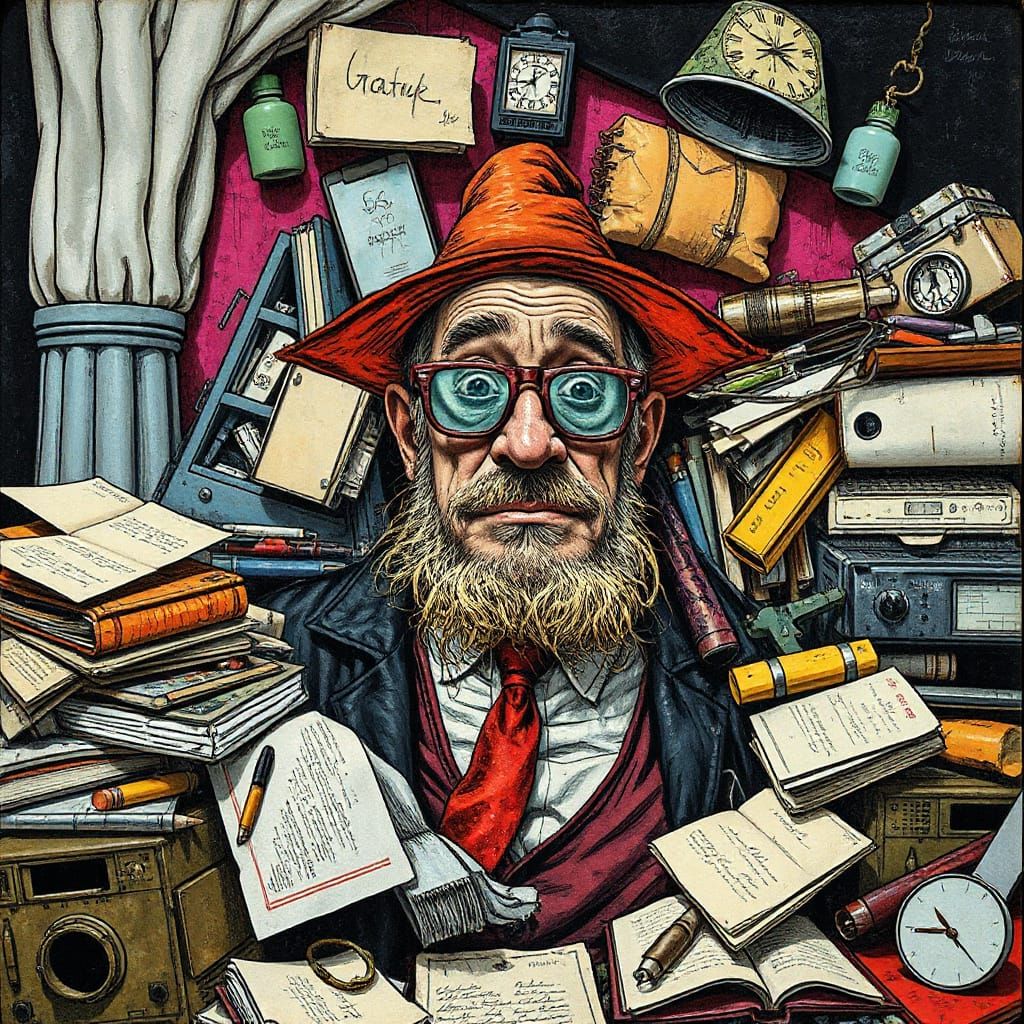 Harry The Hoarder in Gonzo Art Style