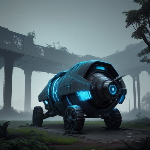 Modernized Sentinel Drone with Rakatan Markings in Industria...