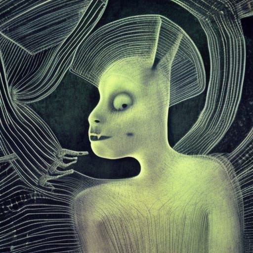 Angelic Apparitions in Haunted Village, Infrared Photography