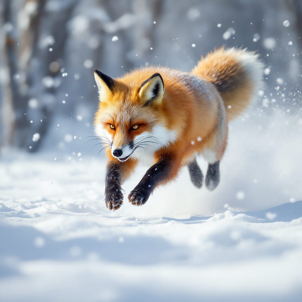 Fox Hunting In Winter