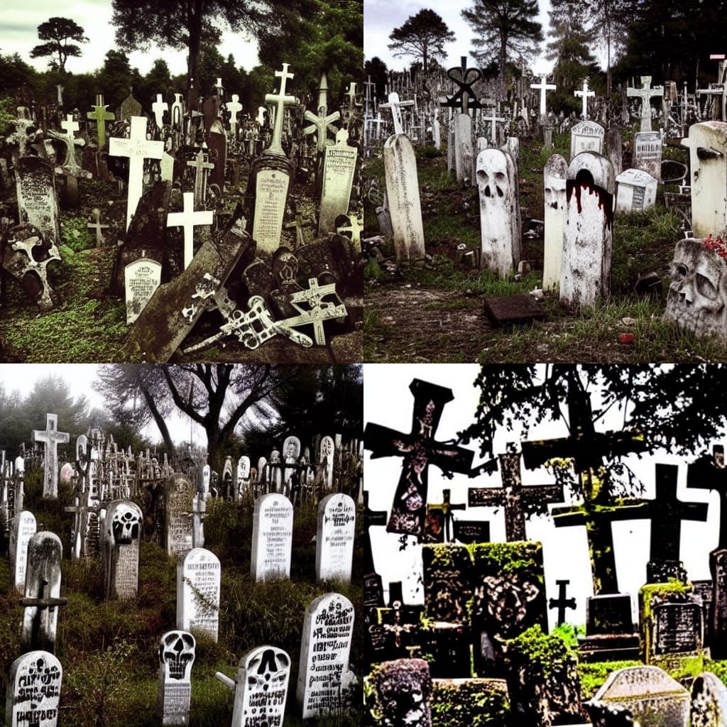 Eerie Mass Graveyard with Hill of Crosses