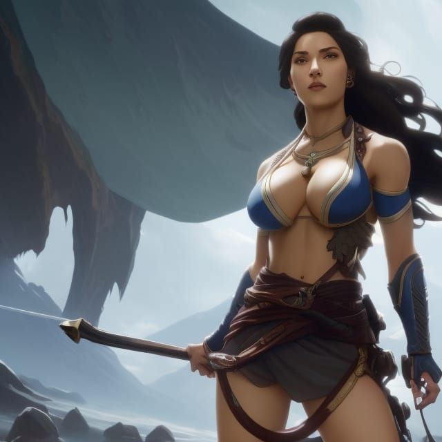 Voluptuous Avatar Korra: Dark Fantasy Concept Art