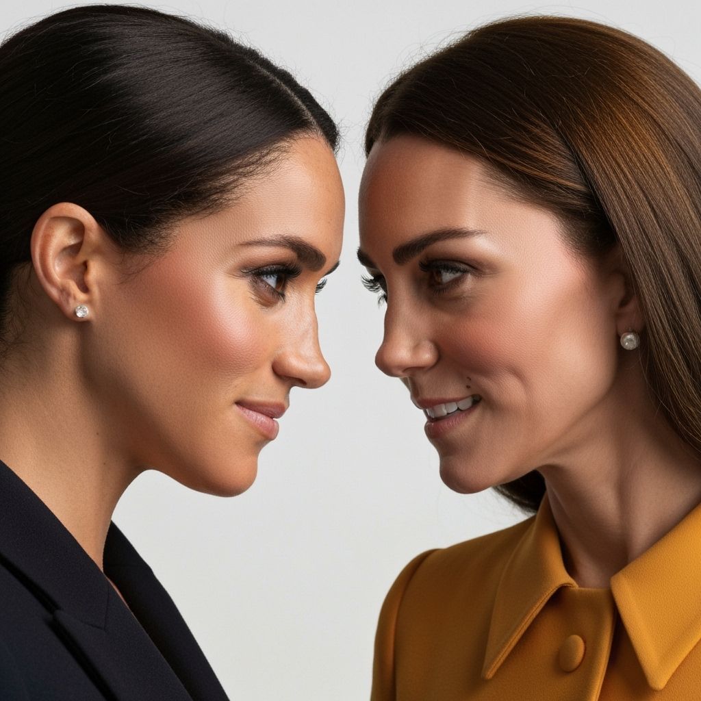 Meghan Markle and Kate Middleton: A Photo-Realistic Portrait