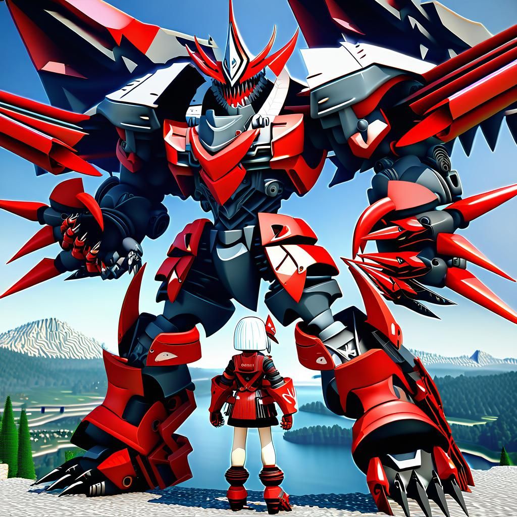 Graf Spee Shipgirl in Anime Style