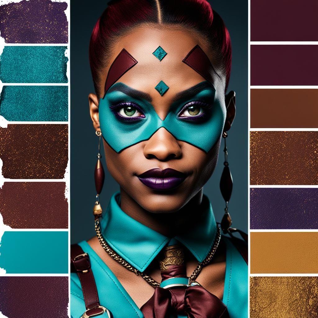 Afrocentric Harley Quinn Comic Book Art