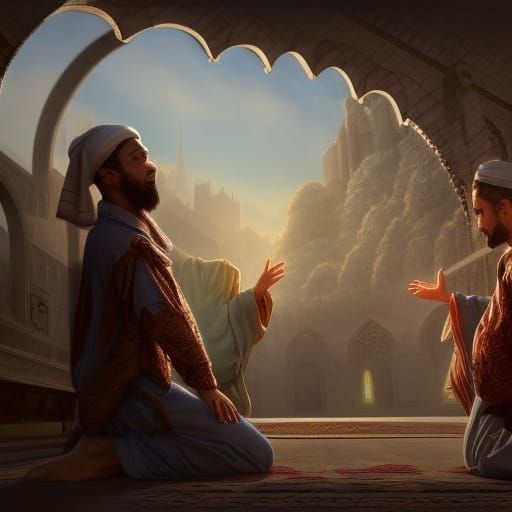 Muslims and Christians in Mutual Respect: Digital Art