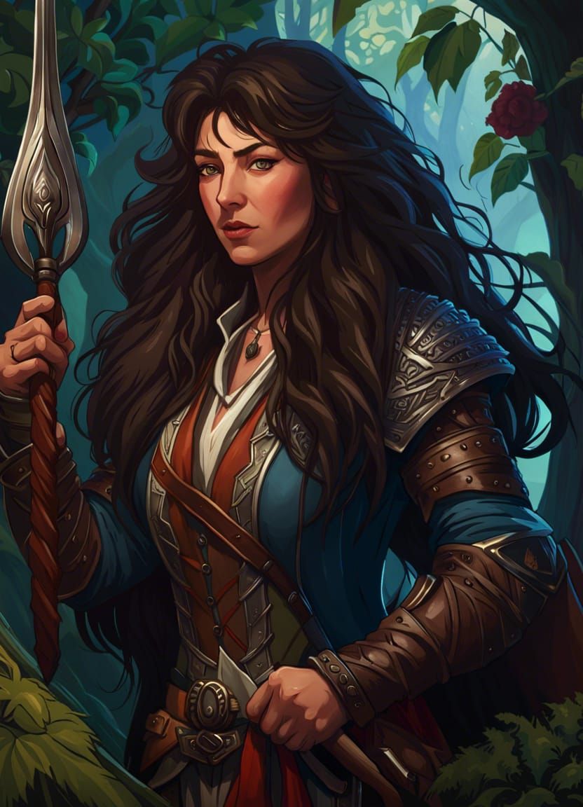 Kate Bush as Fantasy Multi-Class Character Art