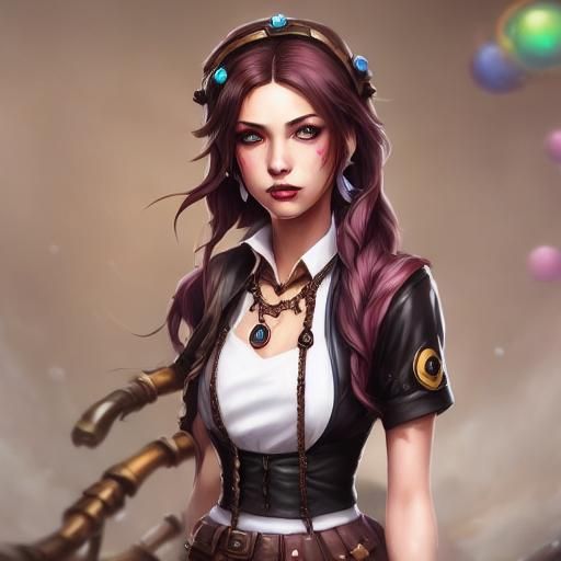 Realistic Maid Illustration in Storybook Style