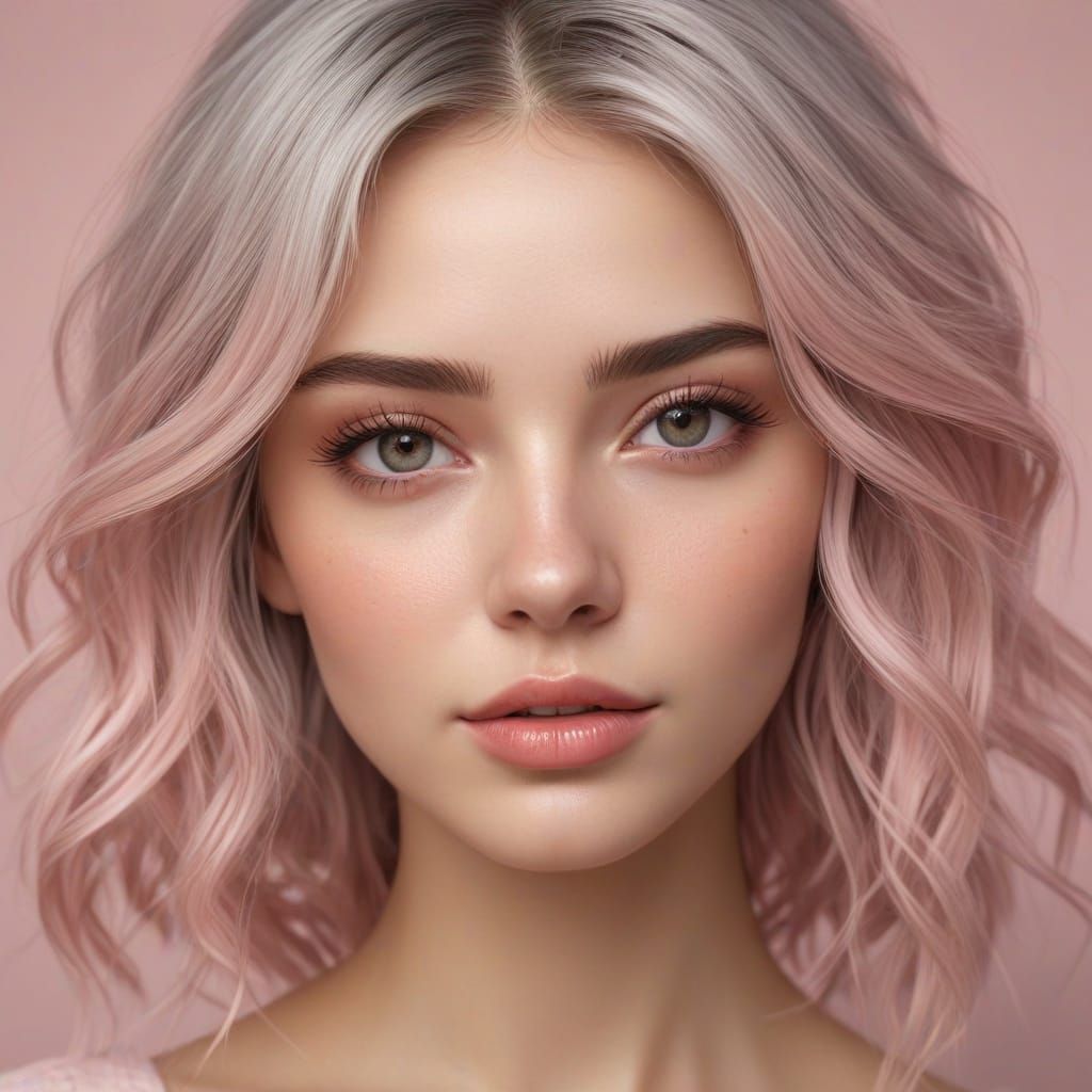 Serene Silver Goddess in Soft Focus