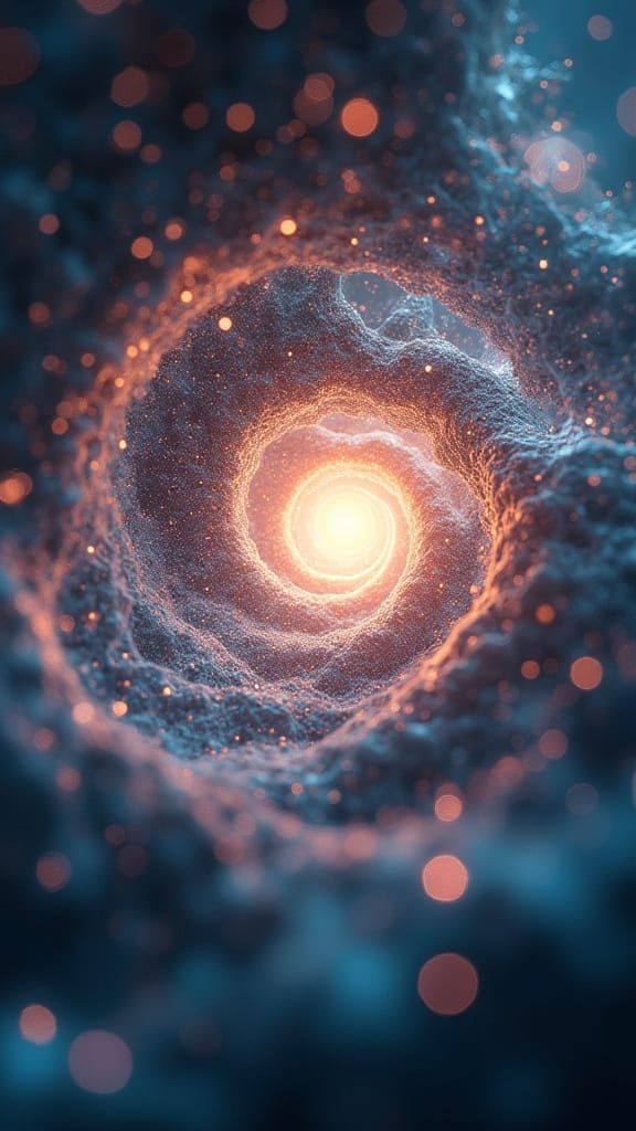 Self-Referential Code Vortex in Quantum Superposition