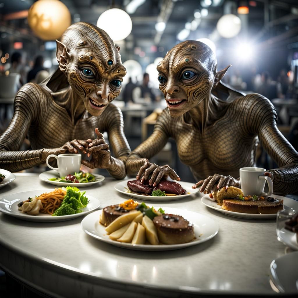 Humans and Aliens Enjoying Concert Photography