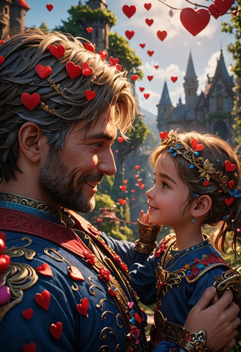 Family Love in Detailed Matte Painting