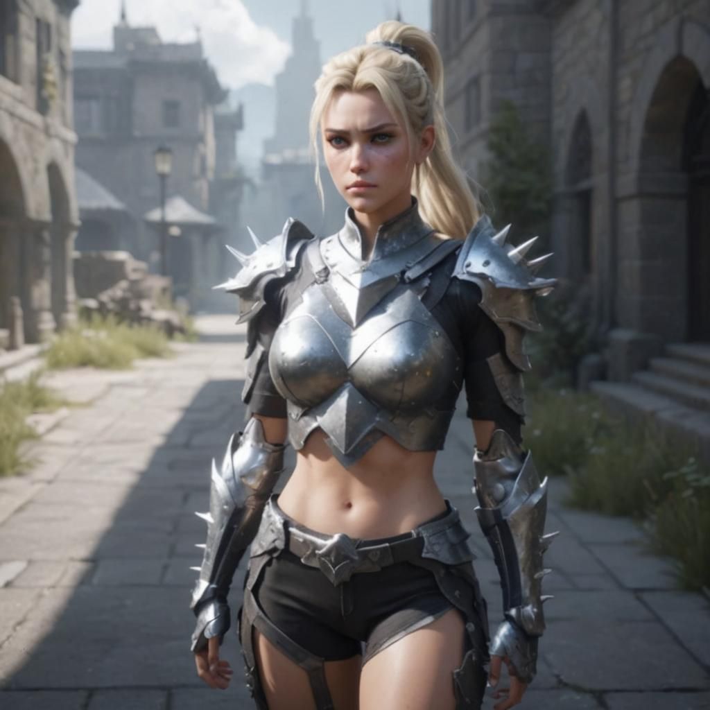 Epic Fantasy Warrior in Stunning 8K 3D Game Cinematic Style