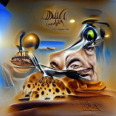 Surreal Meltdown: Melting Clock in Desert Landscape