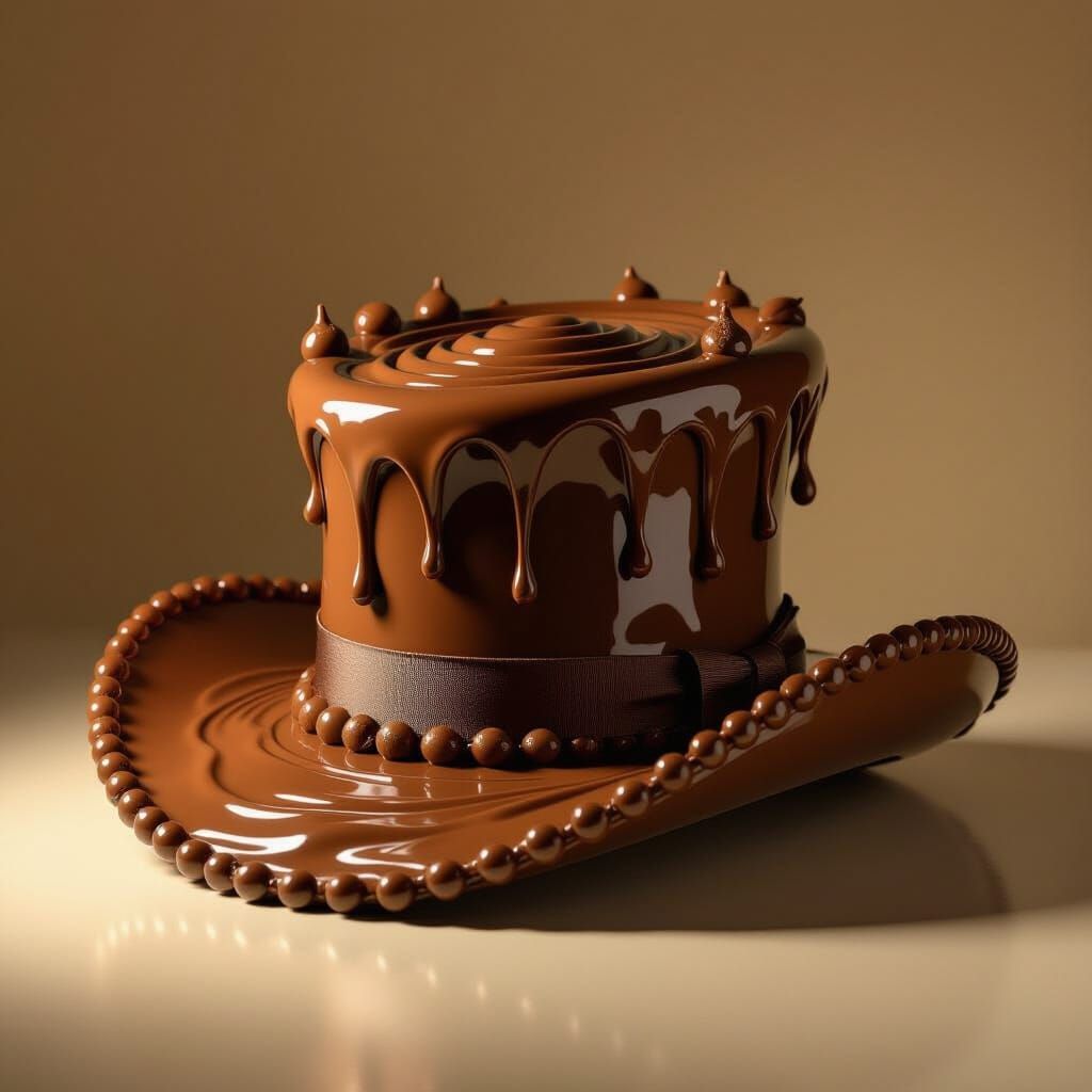 Surreal Nutella Hat Sculpture