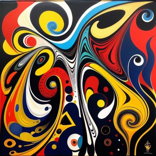 Visceral Abstract Expressionism in Triadic Colors