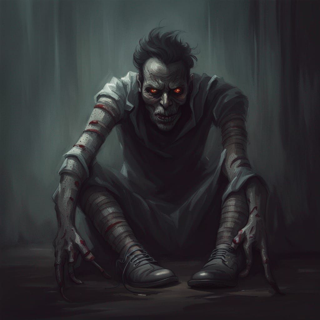 Sinister Socks in a Creepy Art Style