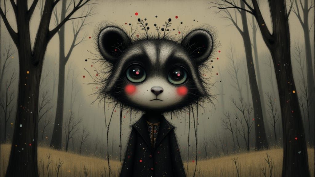 Dark whimsy badger
