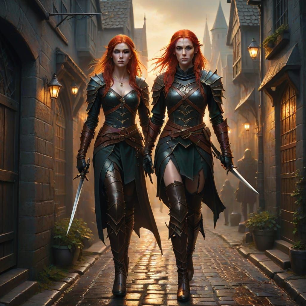 Elven Assassin in Dark Fantasy Art