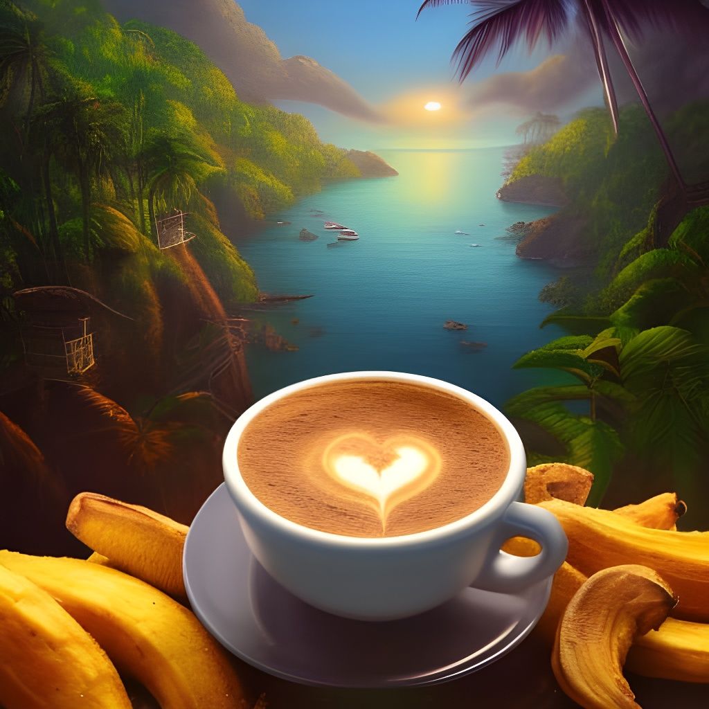 Plantain and Coffee Bowl at Jungle Sunrise