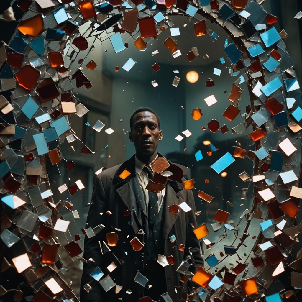 candy man comes through a mirror