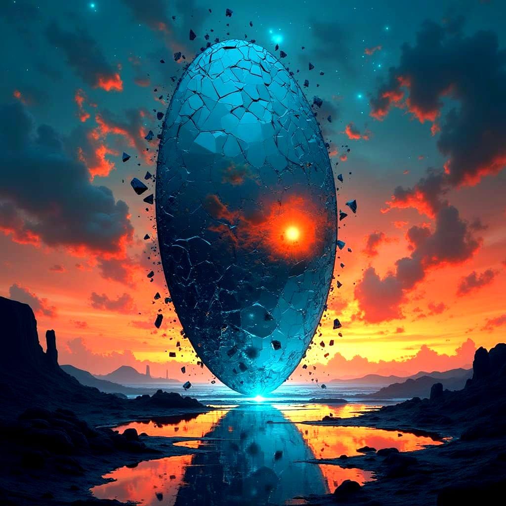 Abstract Image of a Broken Reality