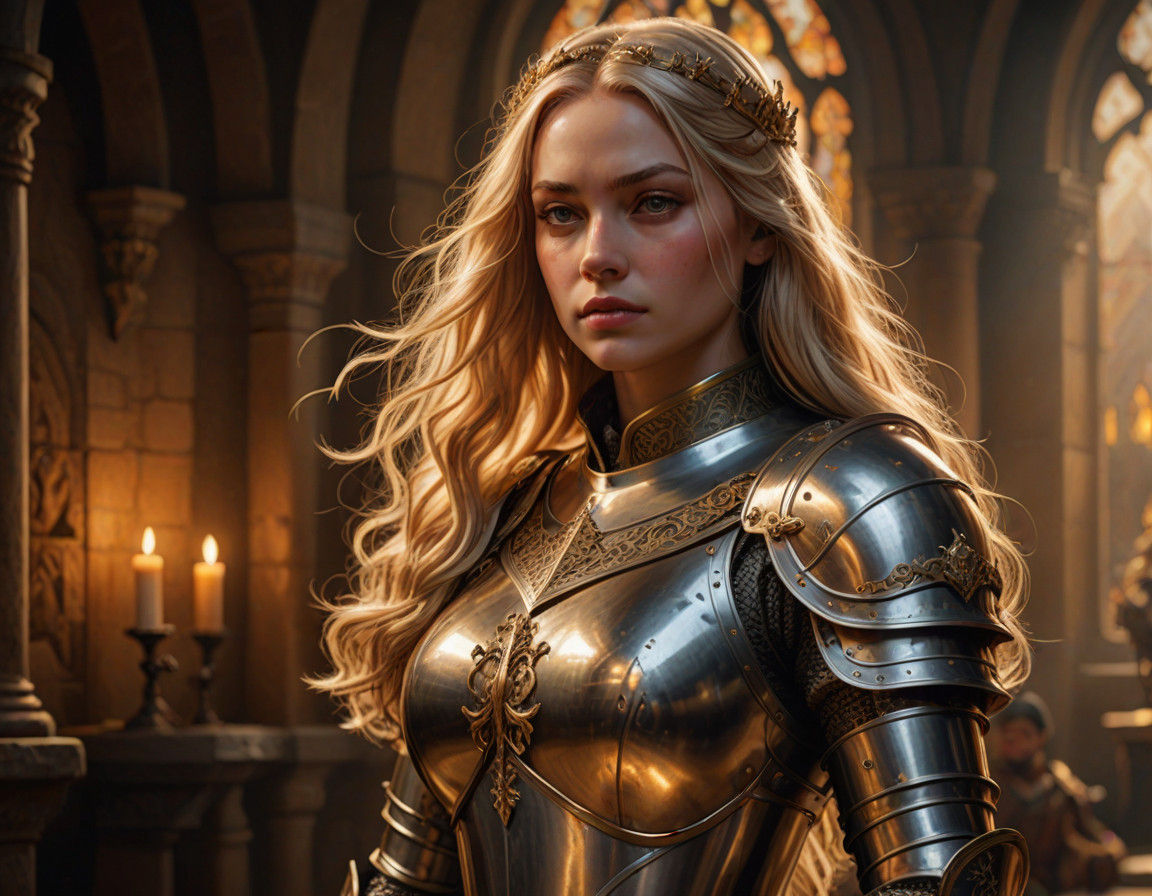 Regal Portrait of a Knighting in a Medieval Realm