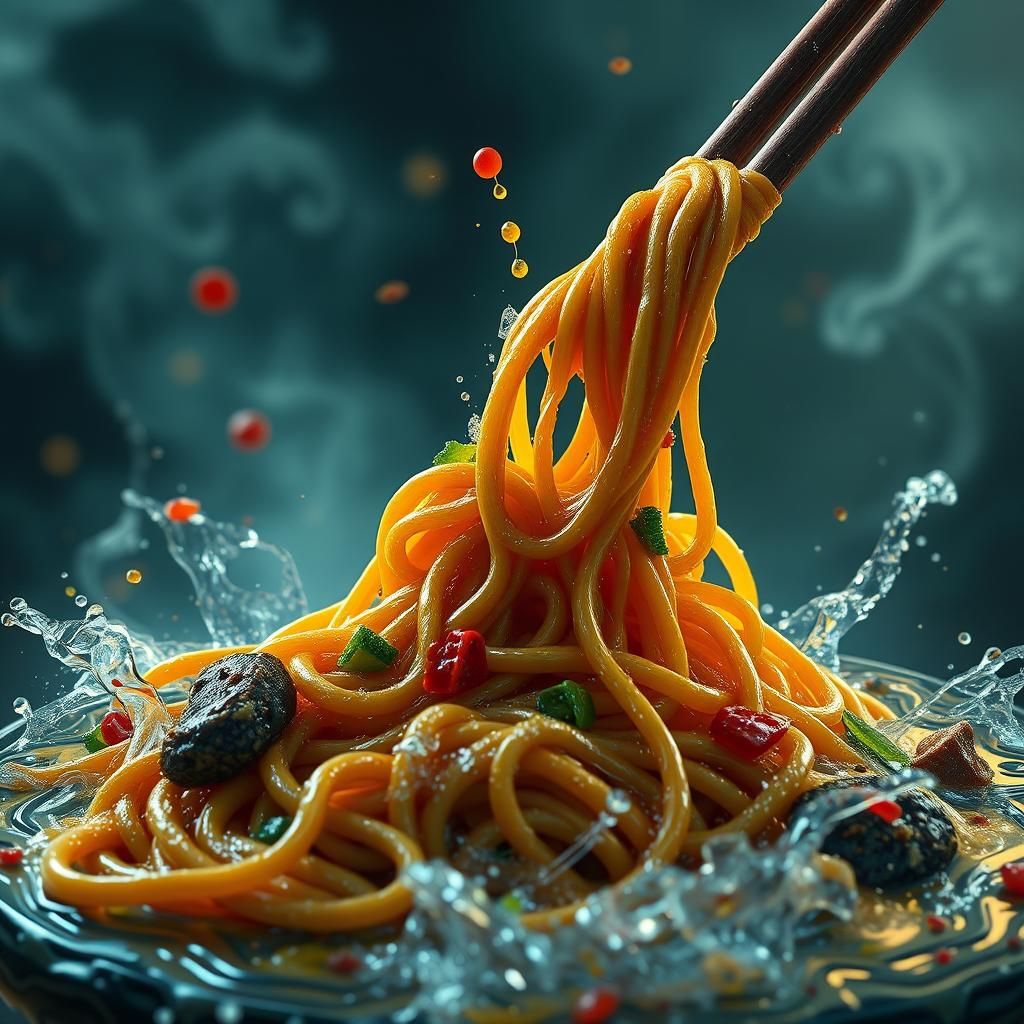 Slurping noodles