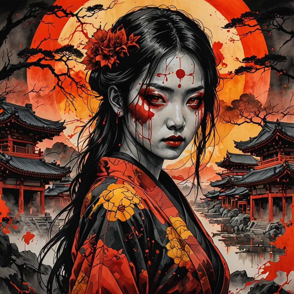 Samara: Double Exposure Horror in Vibrant Colors