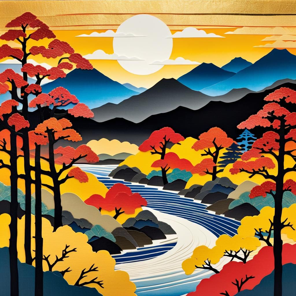 a paper collage
