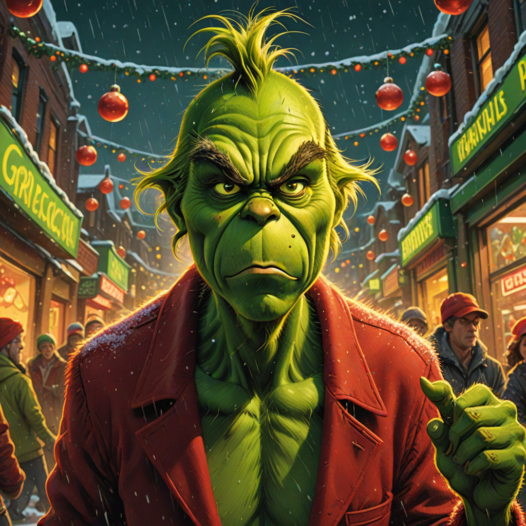 Grinch Unleashes Chaos in Whimsical Christmas Riot