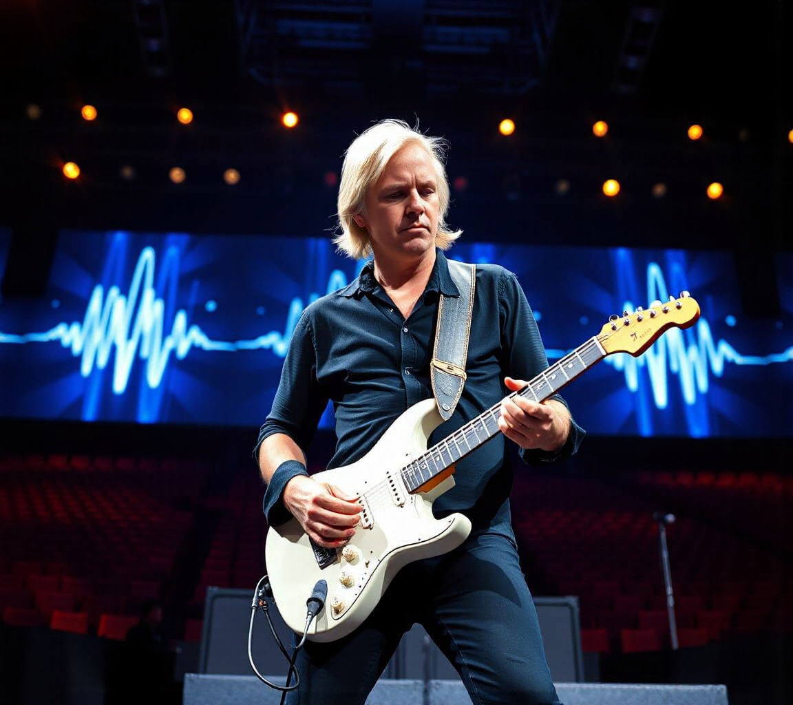 Alex Lifeson of Rush, Live Concert, 1988