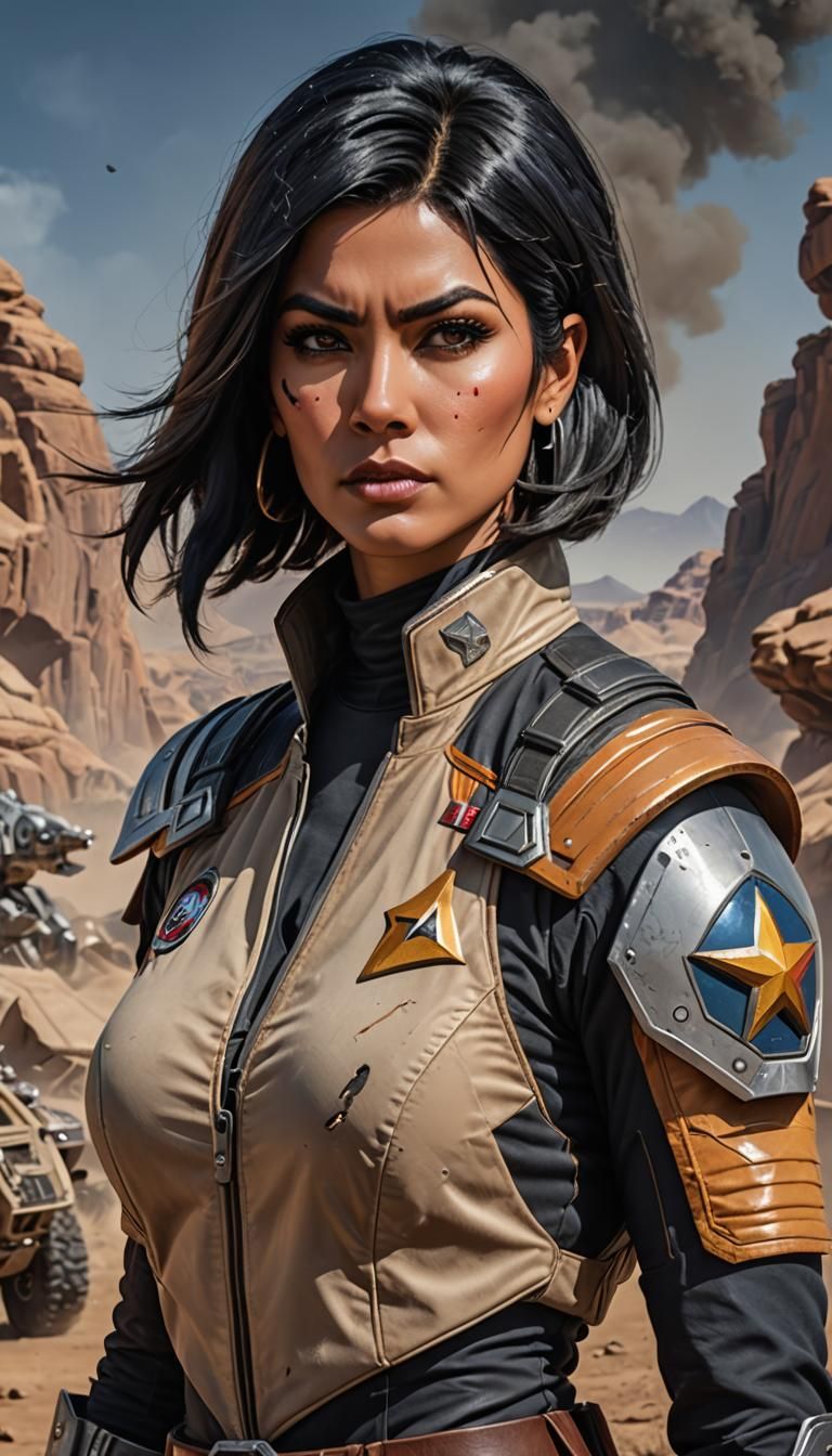 Sci-Fi Portrait of Cheyenne Planetary Marshal