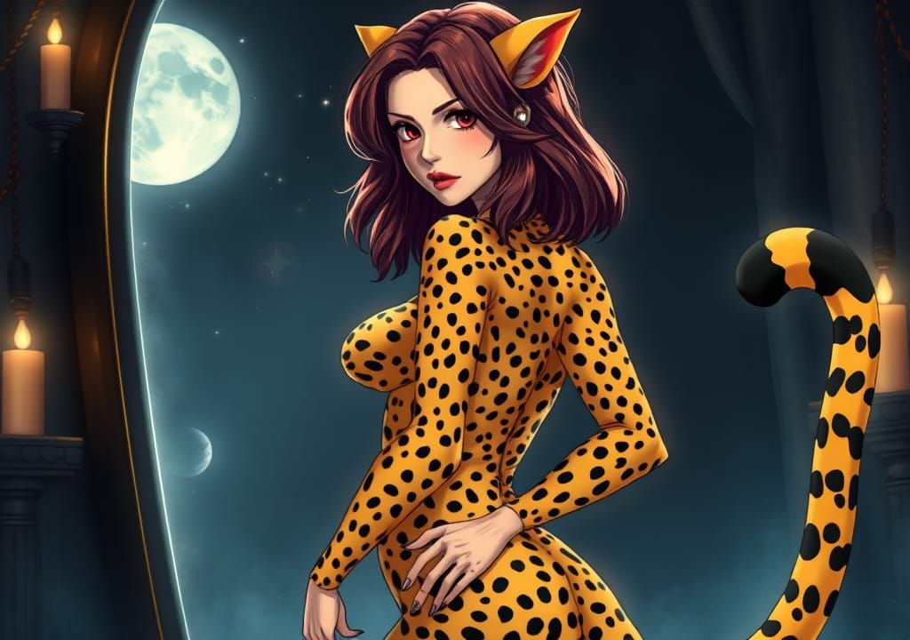 Mystical Transformation: Woman Becomes Cheetah