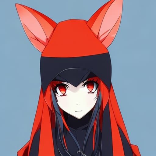 Anime Girl with Fox Ears Hoodie