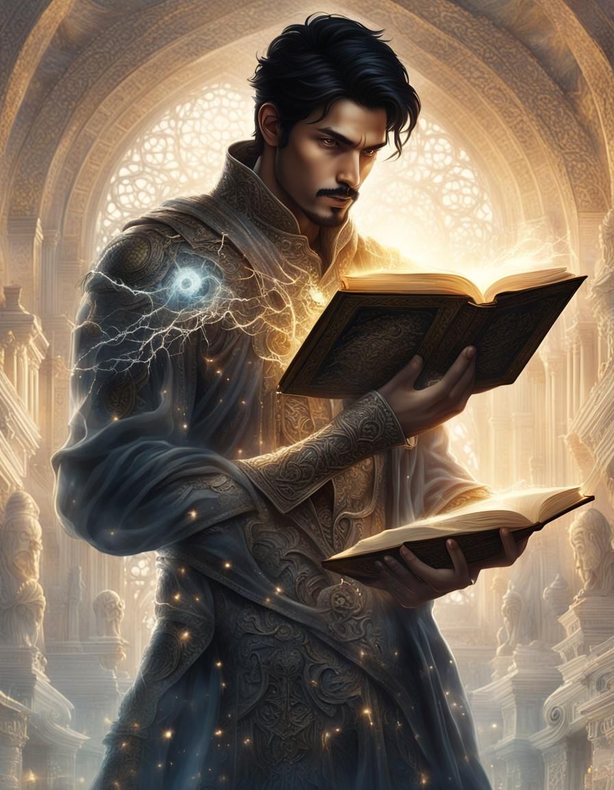 Science Fantasy God of Knowledge in Baroque Style