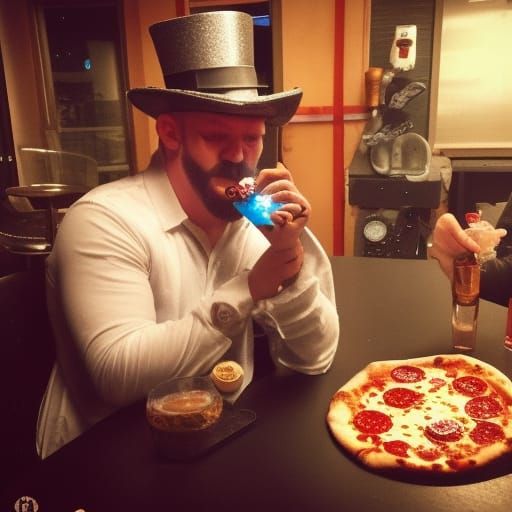 Eating a frosty with the mad man who created a beast leprechaun in his laboratory of anger souls sets right beside me ea...