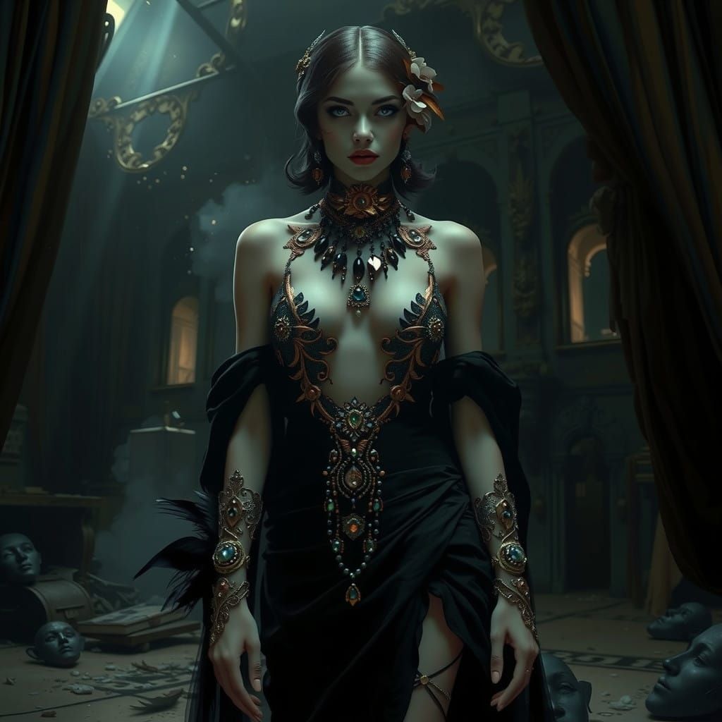 Elegance in a ruined theater