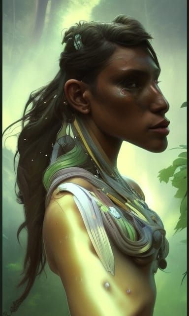 Mystical Tikbalang Portrait in Jungle Setting