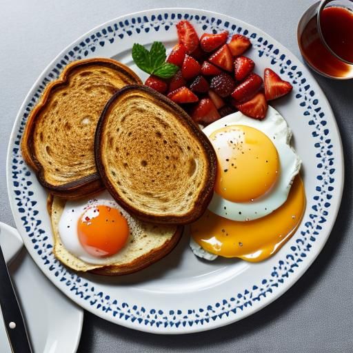 Delicious AI-Generated Breakfast Still Life
