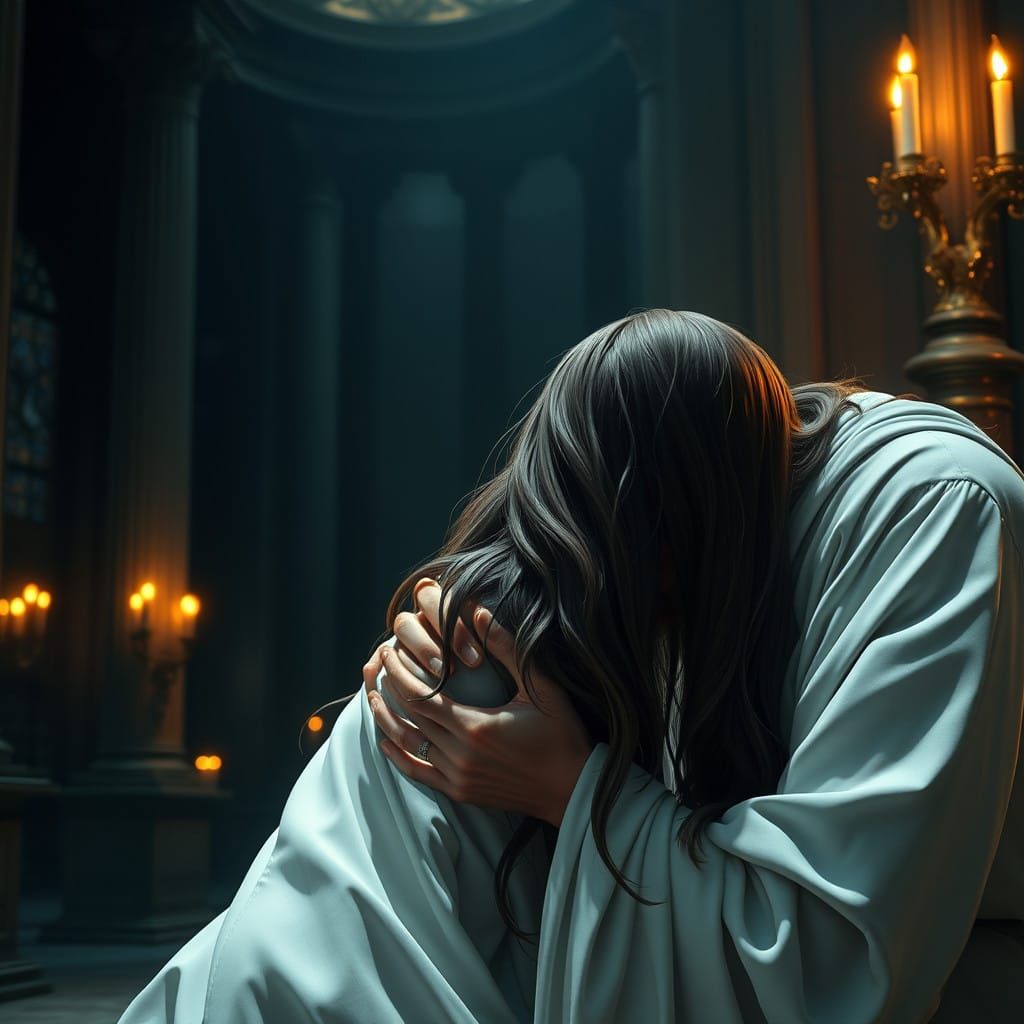 Jesus Weeps Over Mary Magdalene in a Renaissance-Inspired Ca...
