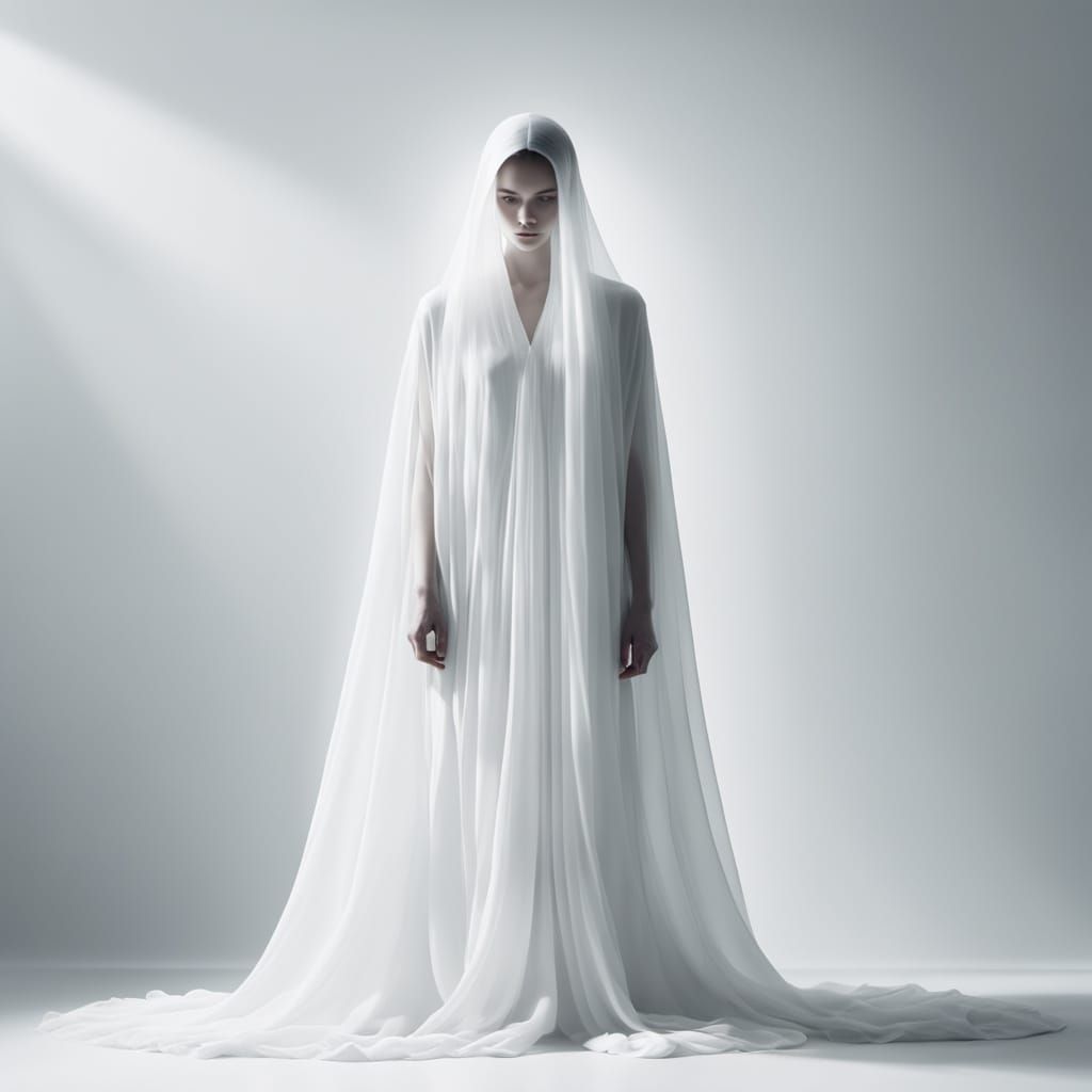 Figure in Shroud of White