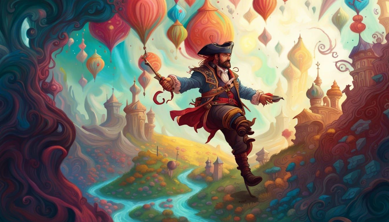 Swashbuckling Adventurer on a Dying Earth: Digital Matte Pai...