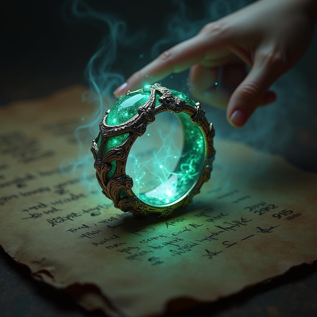 Ethereal Elven Ring Radiates Mystical Aura