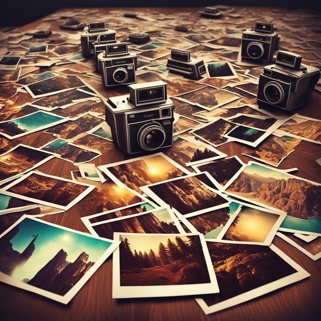 Vintage Polaroid Photos from 1970s Club Parties