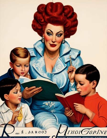 πDrag Queen Story Time ππ via Norman Rockwell