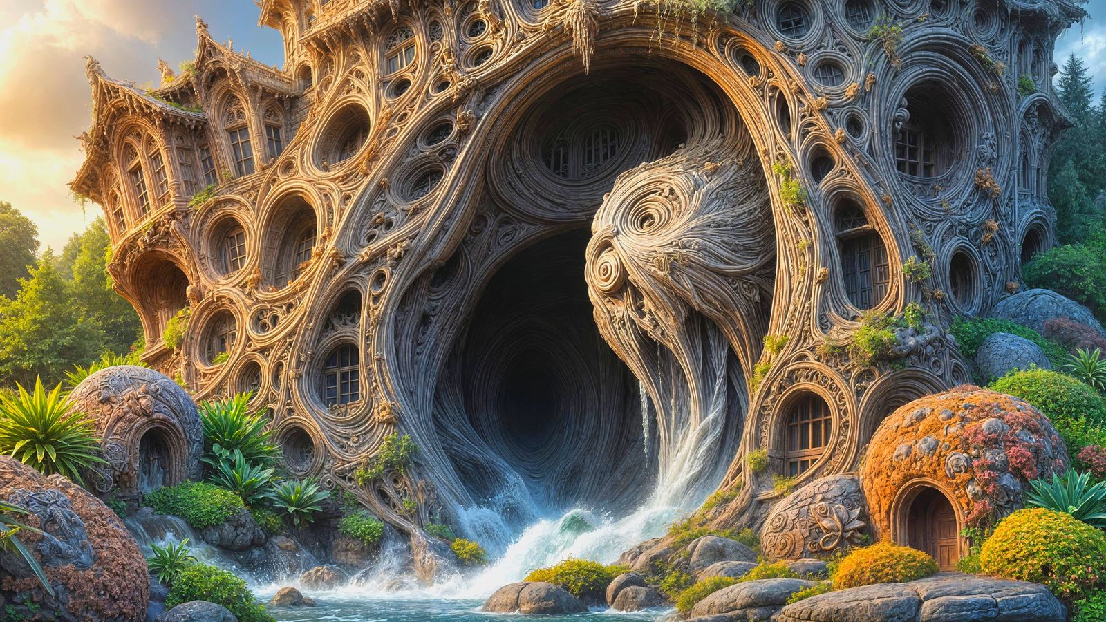 After many years, a grand, timeworn wooden door