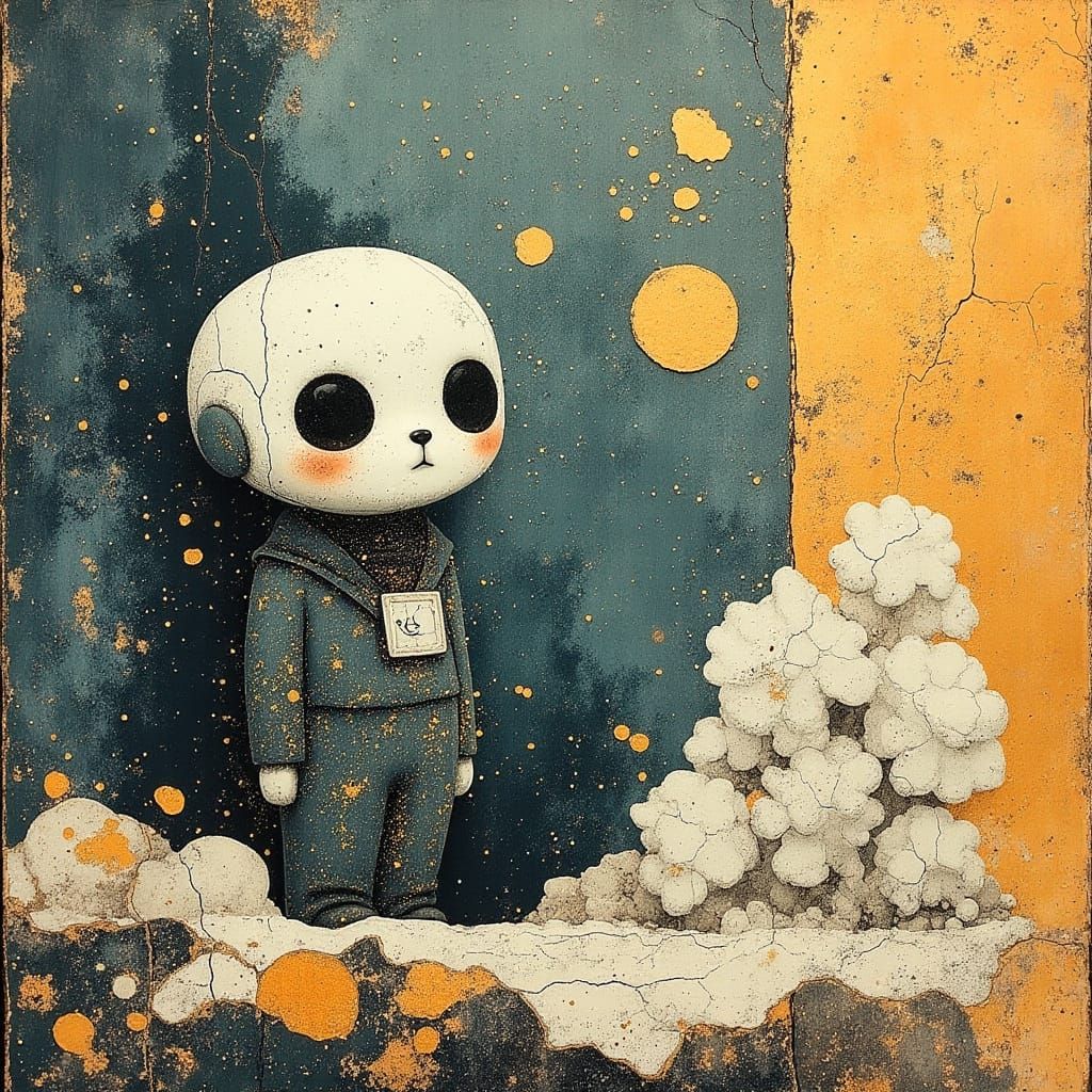 Cartooncore Interstellar Mechs in Surreal Style