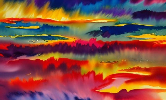 Impressionist Gouache Masterpiece with Thick Brushstrokes